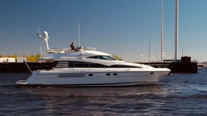 A yacht on the water in St. Petersburg