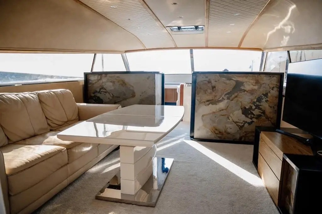 The yacht saloon