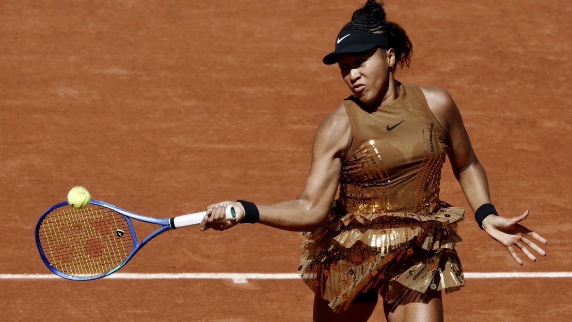 Naomi Osaka's Eiffel Tower-Inspired Dress Shines at French Open