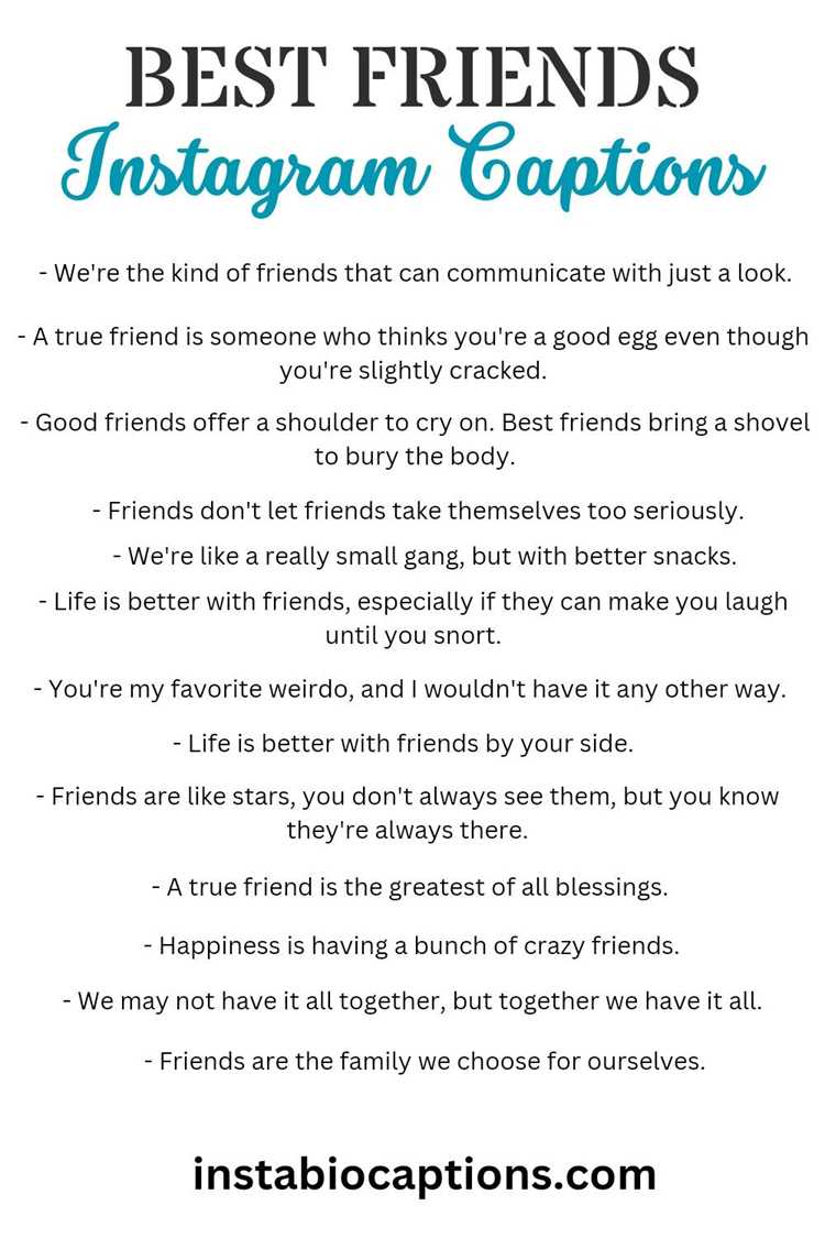 120 Instagram Captions for Pics With Your Best Friend - Cute & Funny